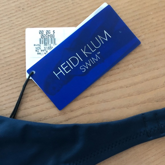 Heidi Klum Swim Sun Muse Halter, Black Iris, sz 10 - Picture 7 of 8